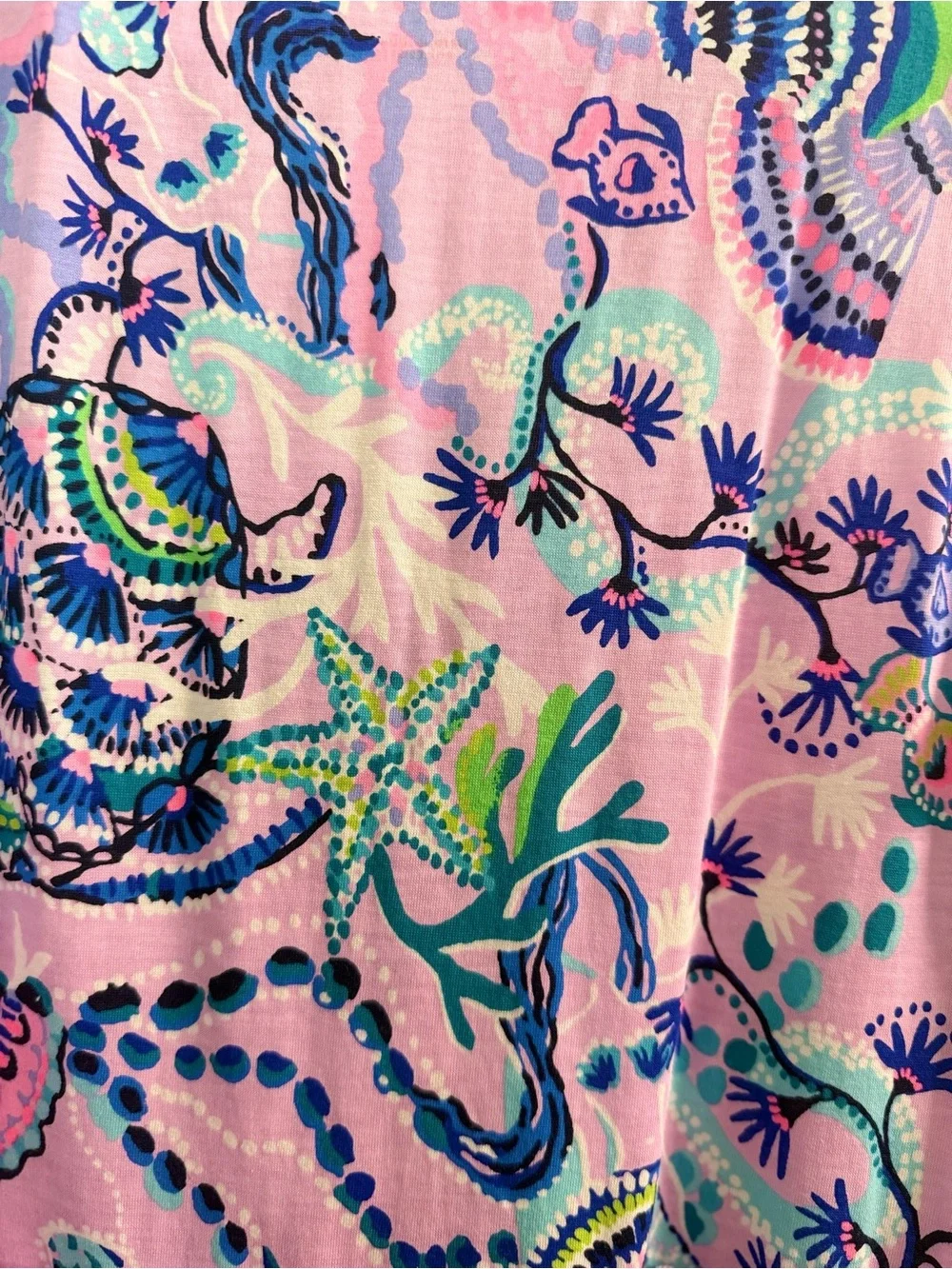 Lily Pulitzer Sleeveless Lorina V neck Lilac Freesia Mermaid printed Dress - Picture 6 of 6